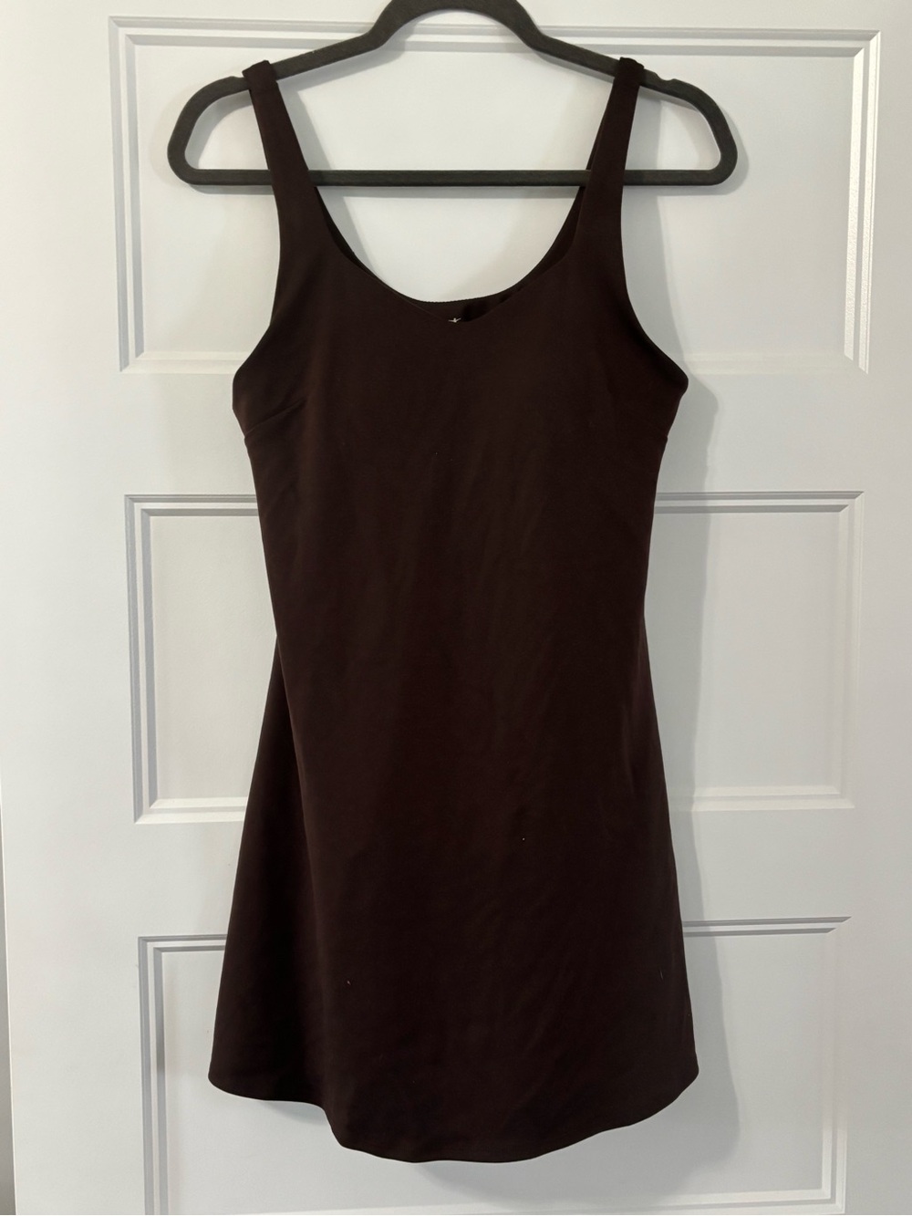 Danskin Sleeveless Scoop Neck Brown Tank Dress